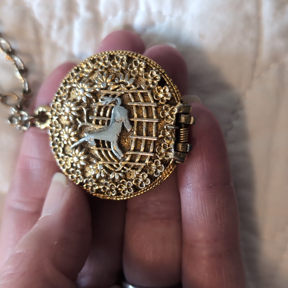 Corday locket / perfume/ super long/ unicorn